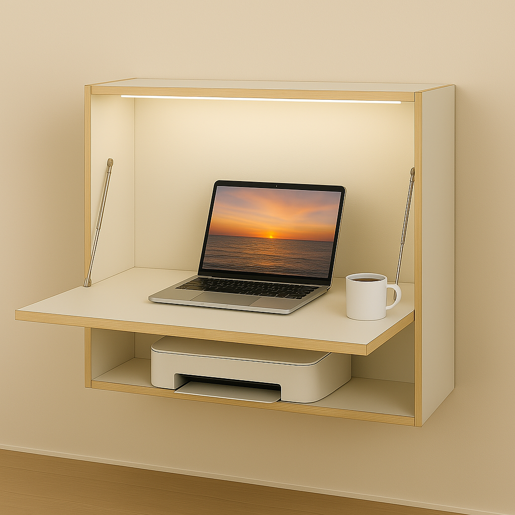 Bureau mural avec rangement - Signature Desk