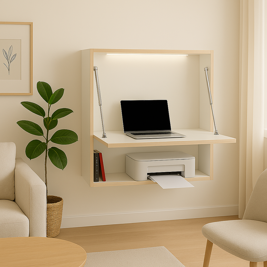 Signature - Bureau mural avec rangement