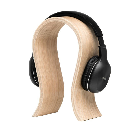 Support de casque audio en bois de chêne