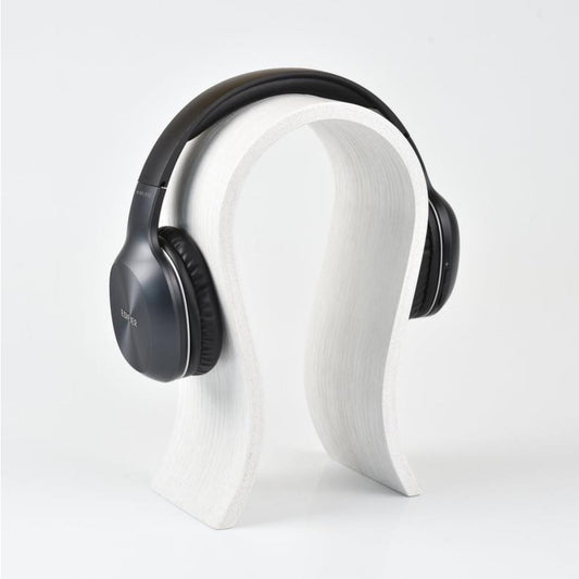 Support de casque audio en bois - Blanc