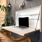 Bureau mural rabattable pour télétravail